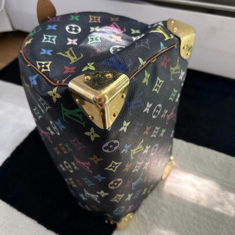 Louis Vuitton Multicolor Monogram Satchel - Dark Brown with Multicolor Print - Picture 4 of 10